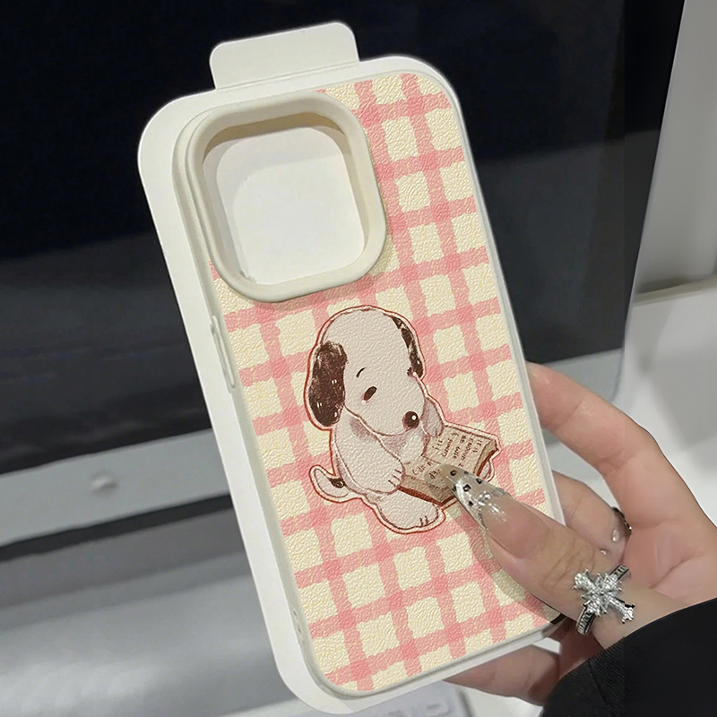 Phone Cases Galaxy A16 5G - Bonito livro vintage cão litchi padrão