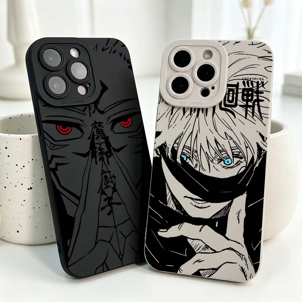 Phone Cases Jujutsu Kaisen - Capa de Silicone Macia Anime Jujutsu