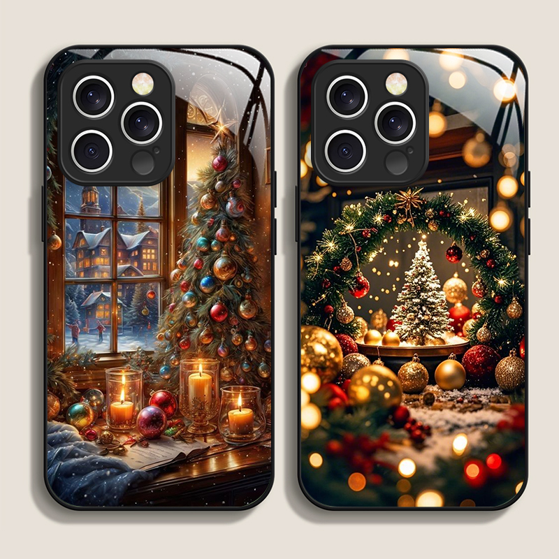 Phone Cases Xr Iphone - Árvore de natal presente cidade nevada