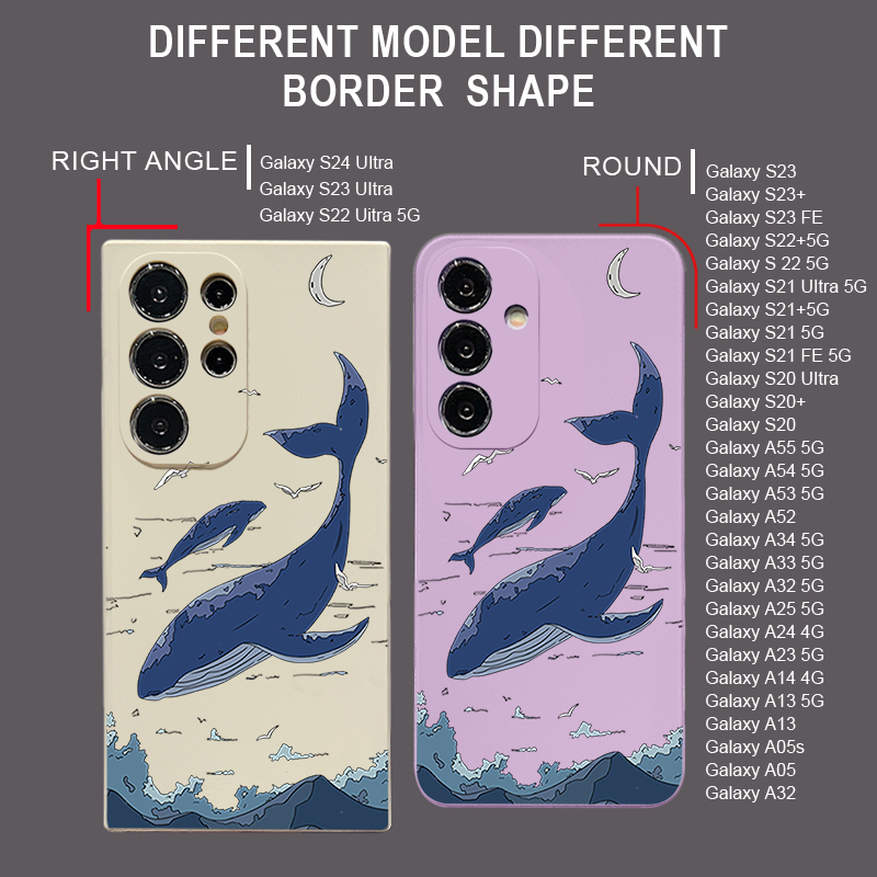 Capa de Telefone Baleias para  - Phone Cases Galaxy A16 5G avaliação e preço